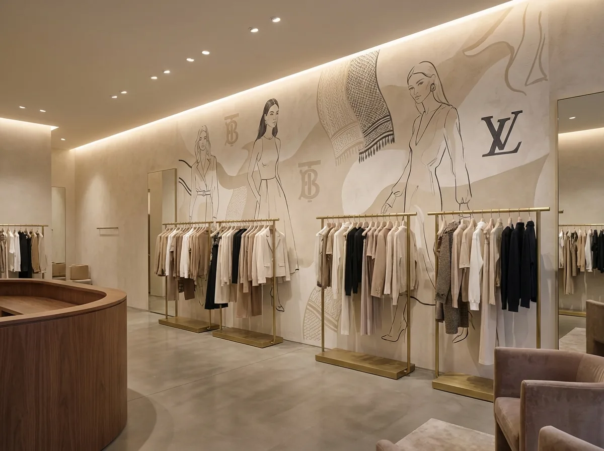 Retail wall print